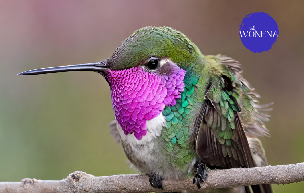 A bee hummingbird hibernating, simbolizing the smallest bird on the planet spending more energy than it can afford