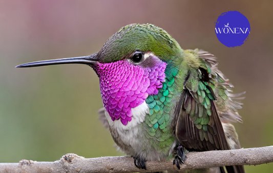 A bee hummingbird hibernating, simbolizing the smallest bird on the planet spending more energy than it can afford