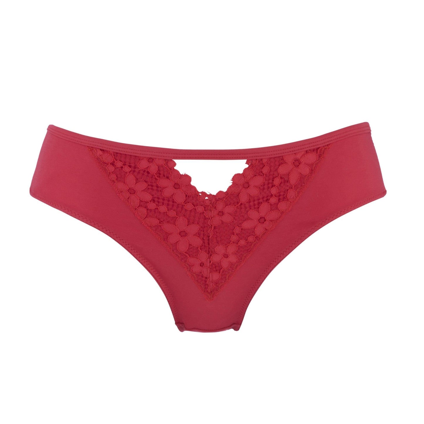 Passion Red - Silk & Organic Cotton Brief-0