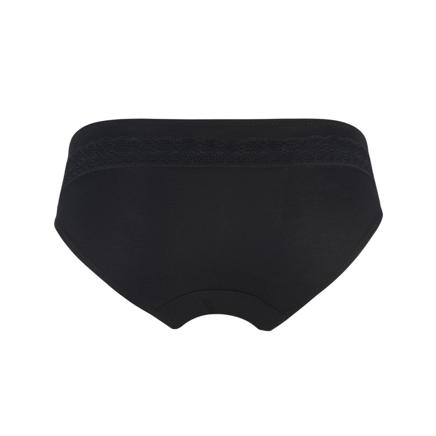 Champagne - Silk & Organic Cotton Brief in Black-2