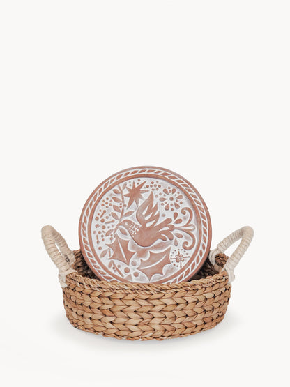 Bread Warmer & Basket - Bird Round-0