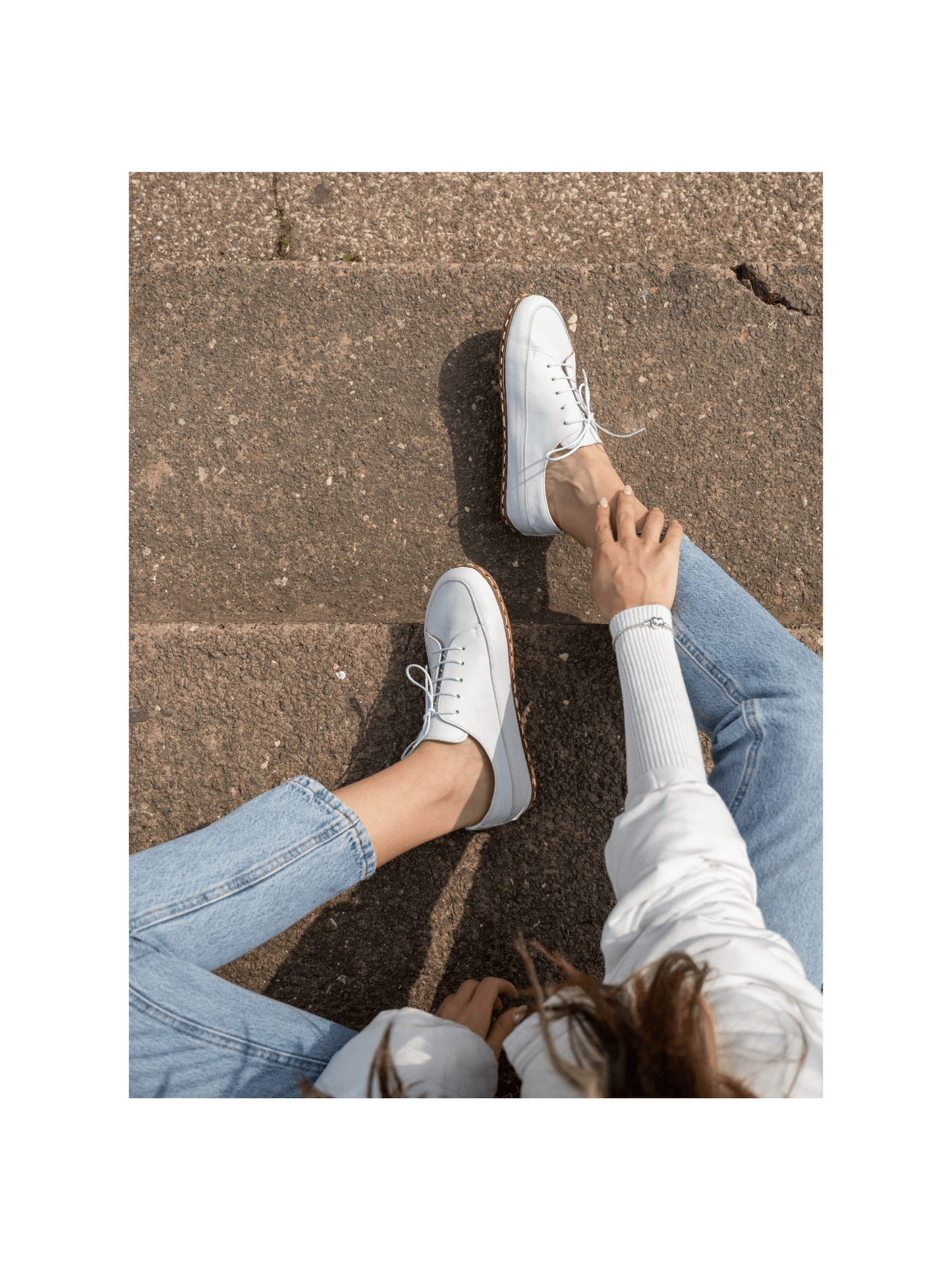 Women's White Barefoot Sneakers