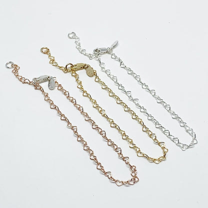 Heart Link Chain Bracelet