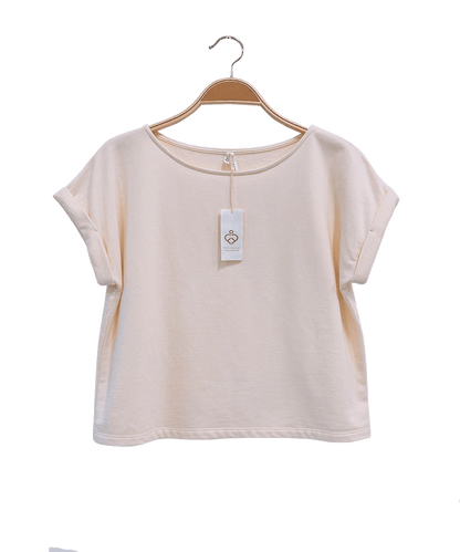 BRUSHED ORGANIC HEMP Loose Fit Crop Top