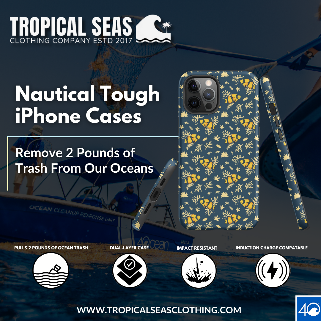 TROPICAL SEAS CLOTHING Deep Blue Clownfish Reef Tough Case for iPhone®