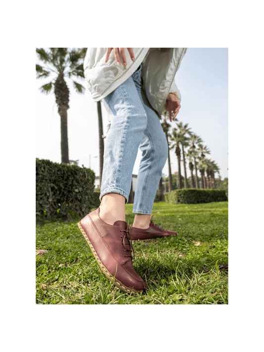 Zapatillas descalzas rojas para mujer