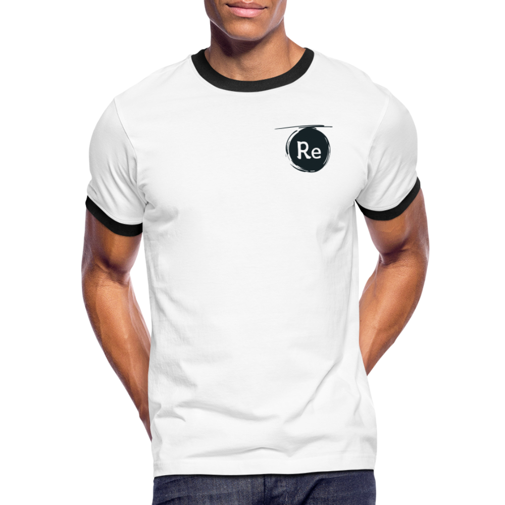 Re Concept Men's Ringer T-Shirt - white/black