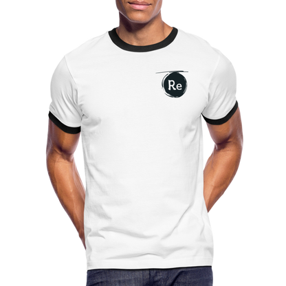 Re Concept Men's Ringer T-Shirt - white/black