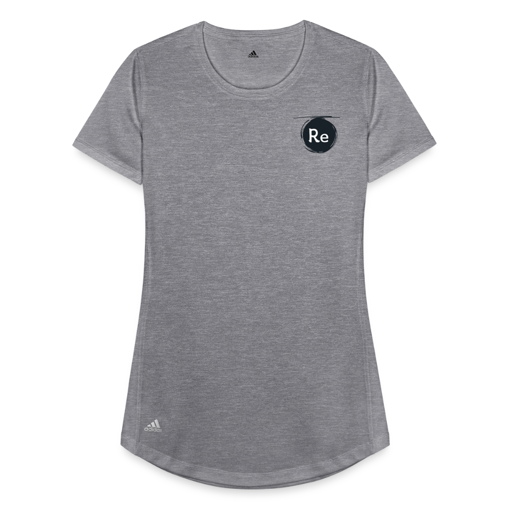 Re Concept by Adidas Recycled Polyester Women's T-Shirt - heather gray