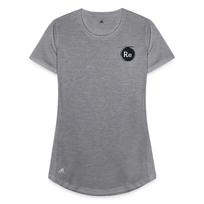 Re Concept by Adidas Recycled Polyester Women's T-Shirt - heather gray