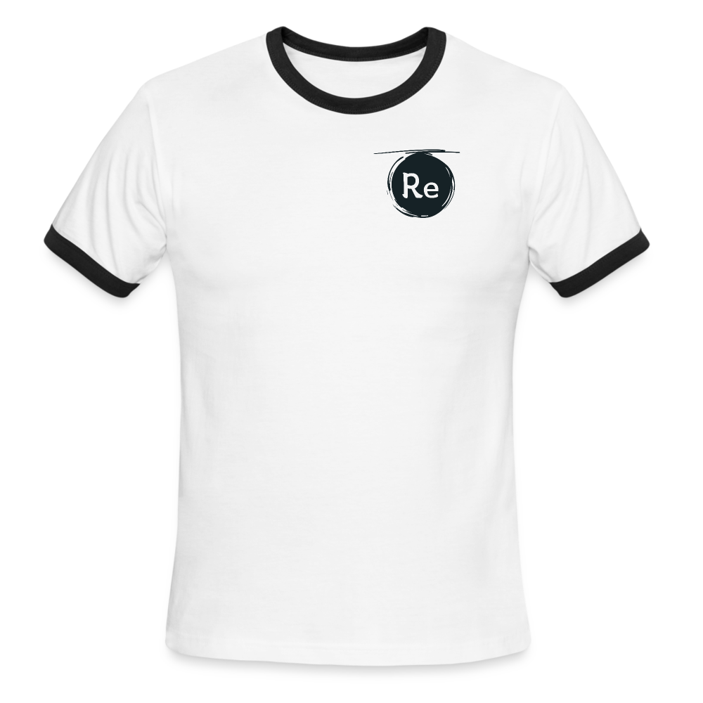 Re Concept Men's Ringer T-Shirt - white/black