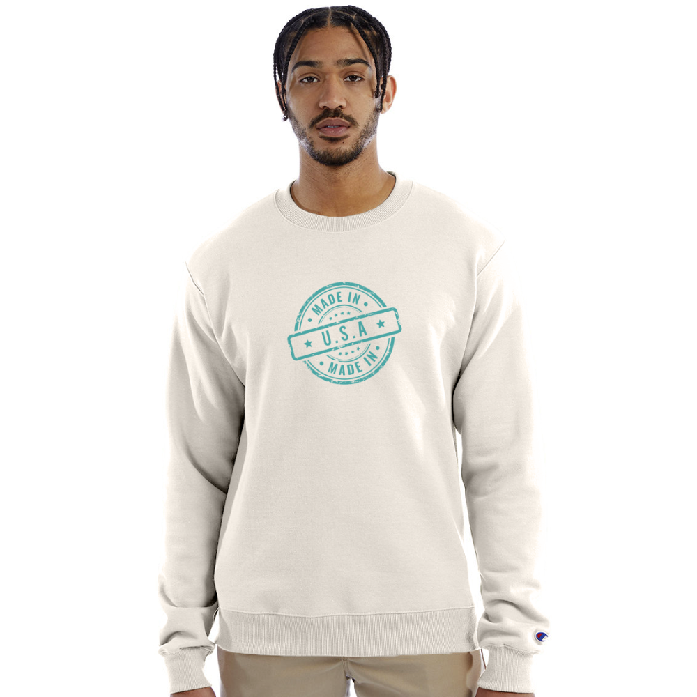 Re Concept Made in USA Crewneck Sweatshirt - Sand