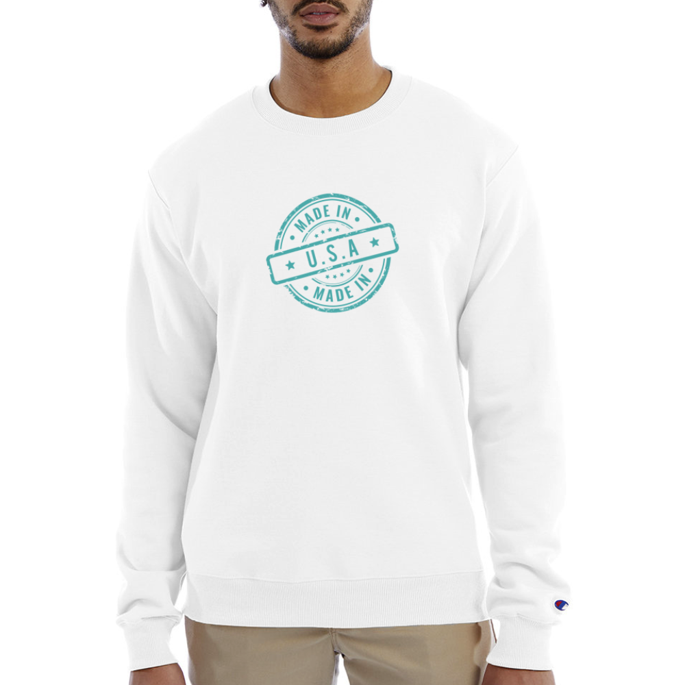 Re Concept Made in USA Crewneck Sweatshirt - white