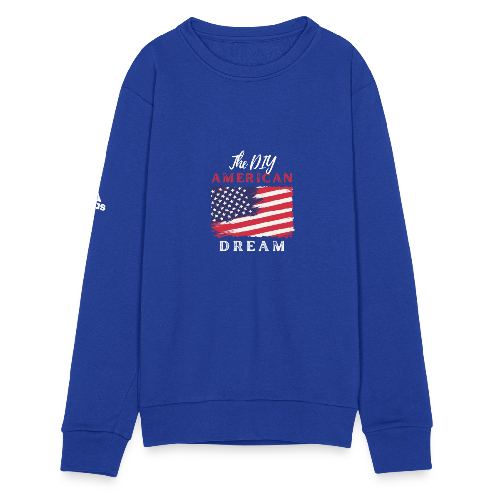 Re Concept by Adidas DYI American BCI Cotton Unisex Crewneck Sweatshirt - royal blue