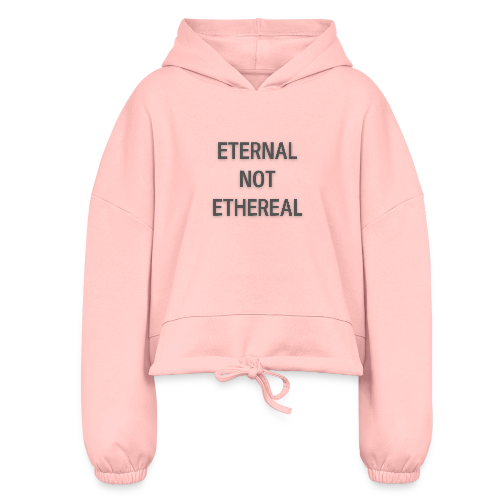 Re Concept Eternal Women’s Cropped Hoodie - light pink