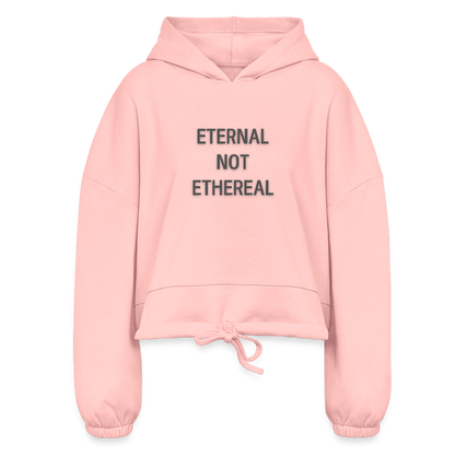 Re Concept Eternal Women’s Cropped Hoodie - light pink