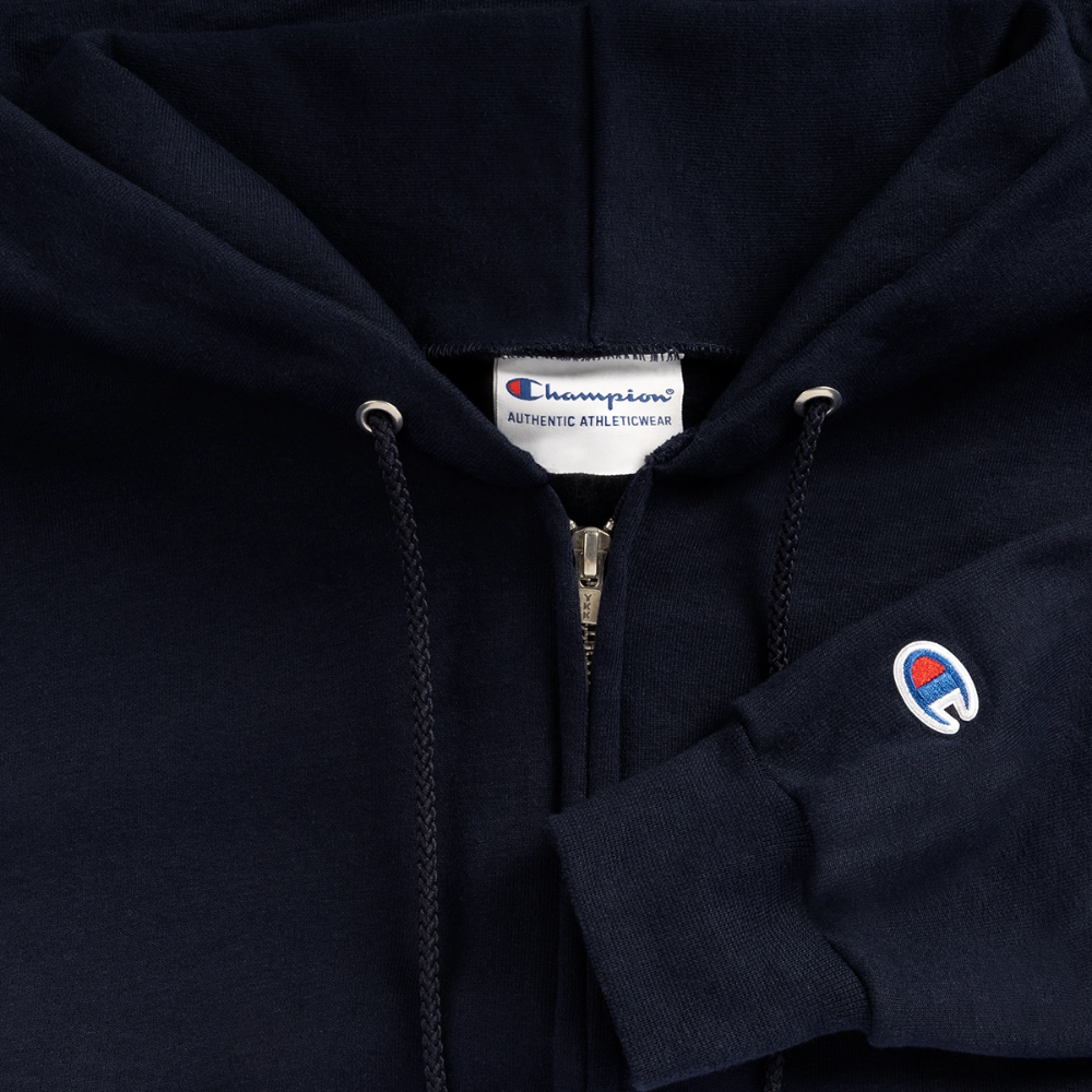 Re Concept Second Chances Champion Unisex Full Zip Hoodie - navy