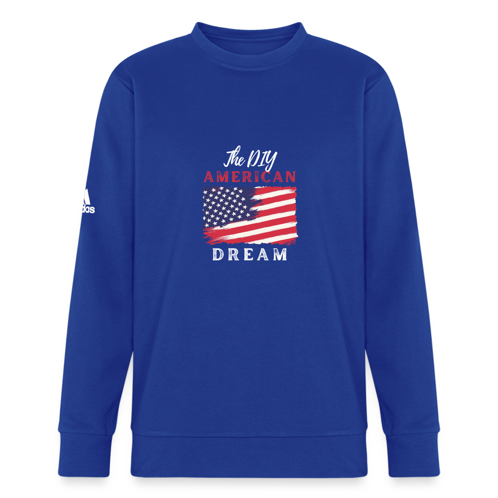 Re Concept by Adidas DYI American BCI Cotton Unisex Crewneck Sweatshirt - royal blue