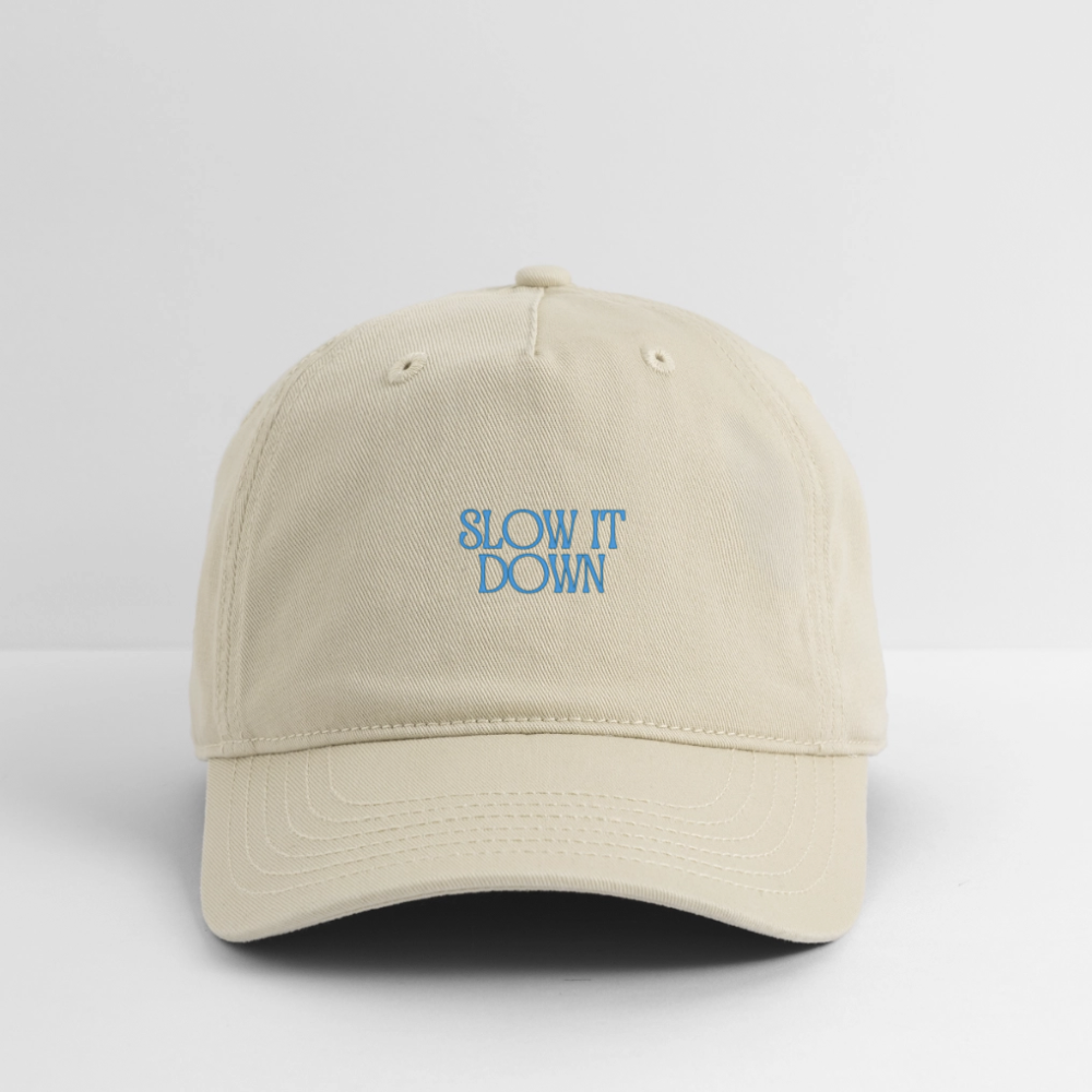 Re Concept Slow it DOwn Organic Baseball Cap - khaki