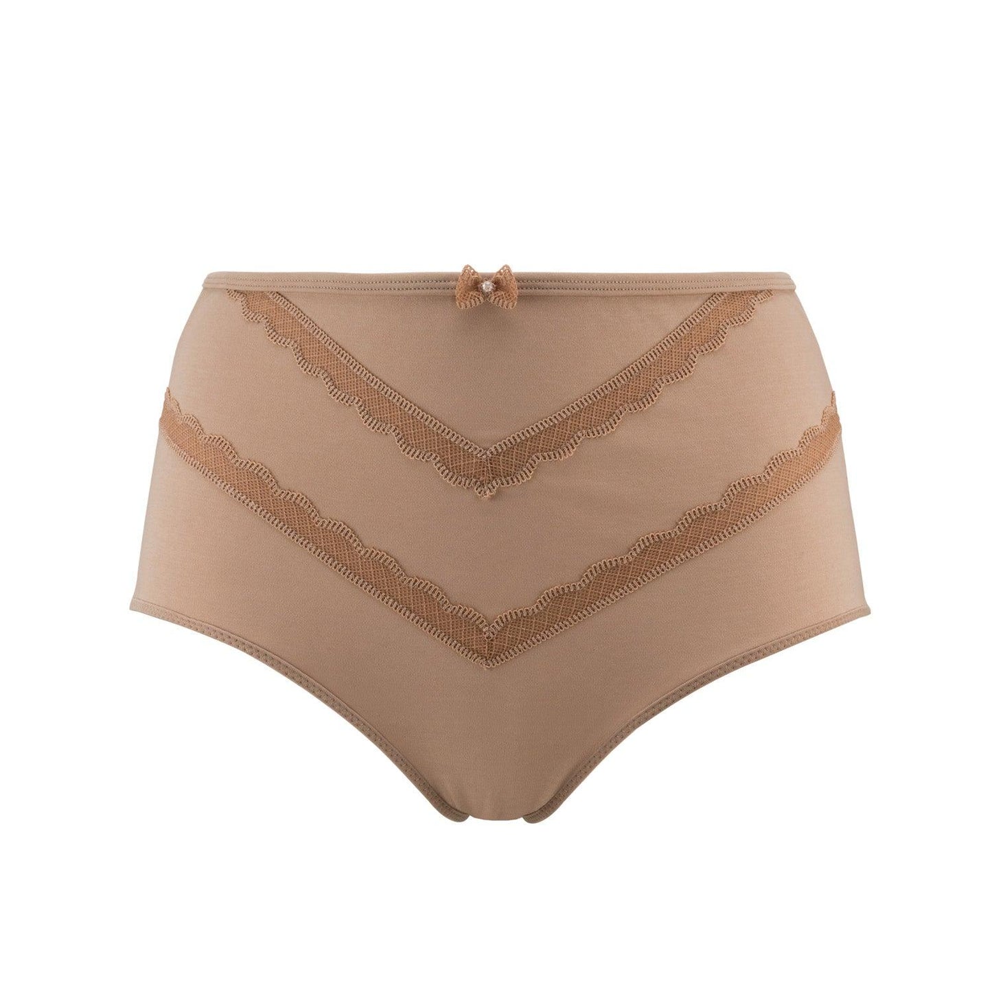 Vanessa- Silk & Organic Cotton Full Brief in Skin Tone Colours-5