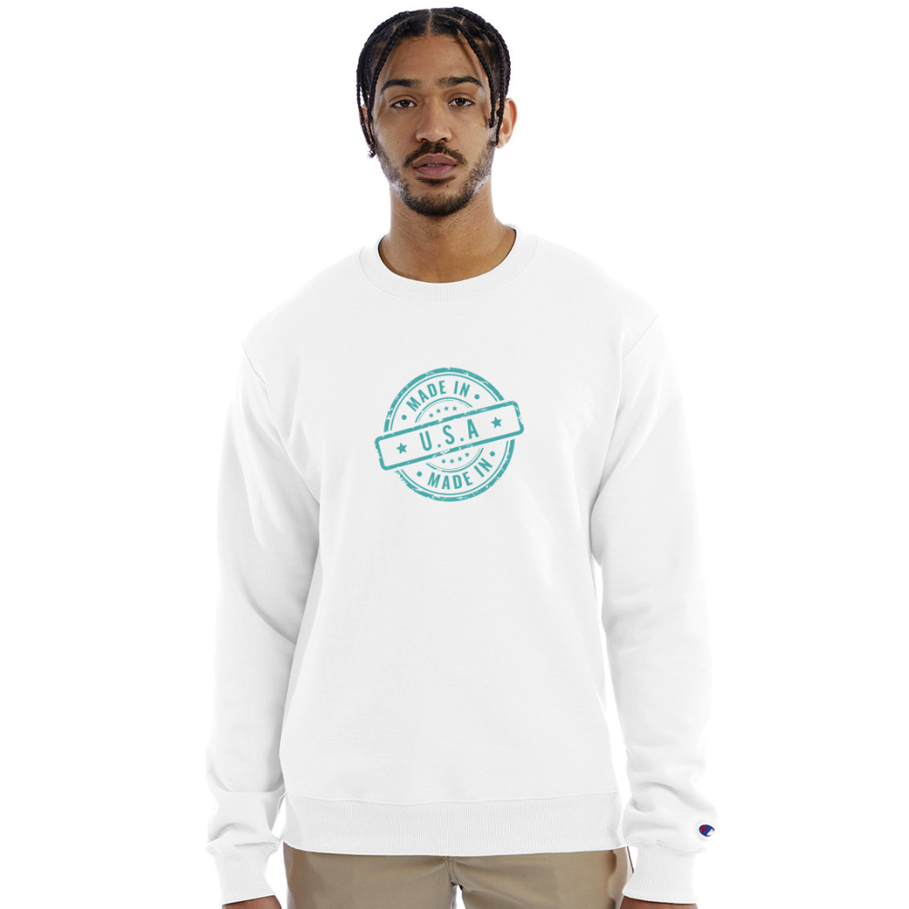 Re Concept Made in USA Crewneck Sweatshirt - white