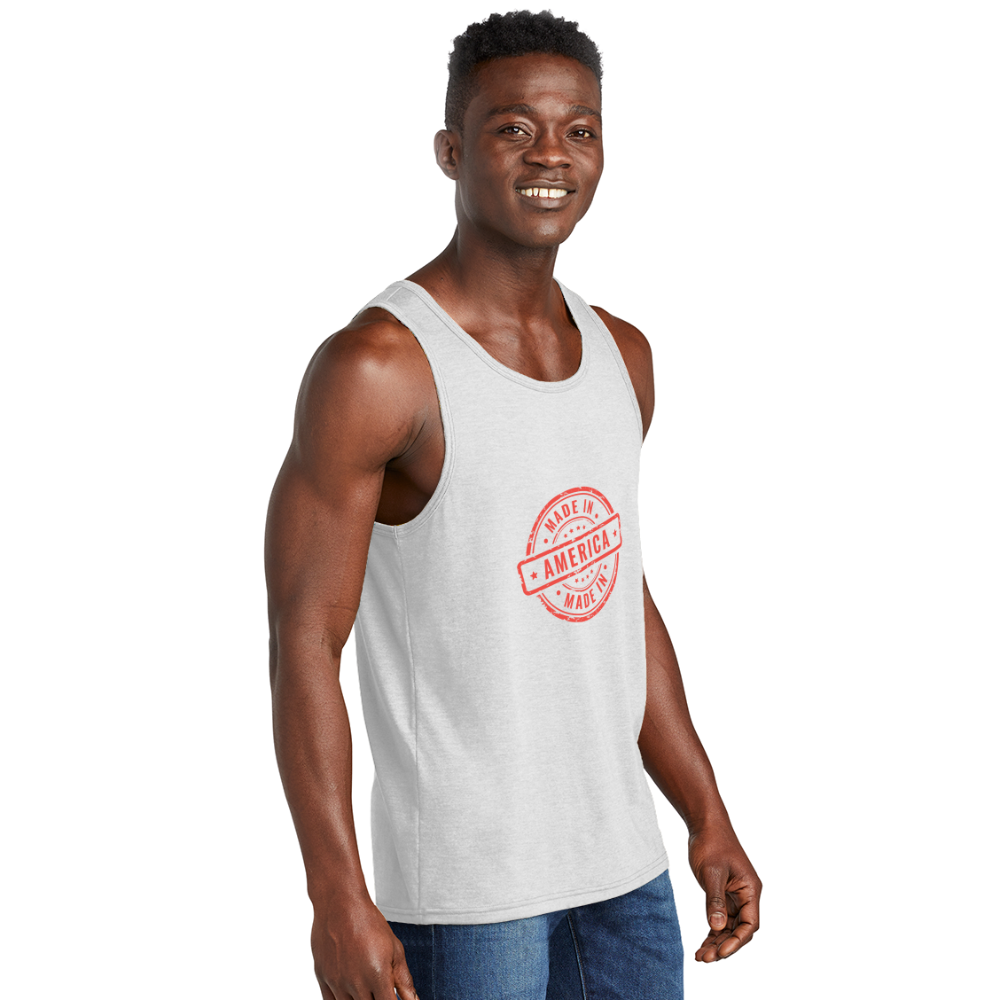 Re Concept Unisex Tri-Blend Organic Tank - white