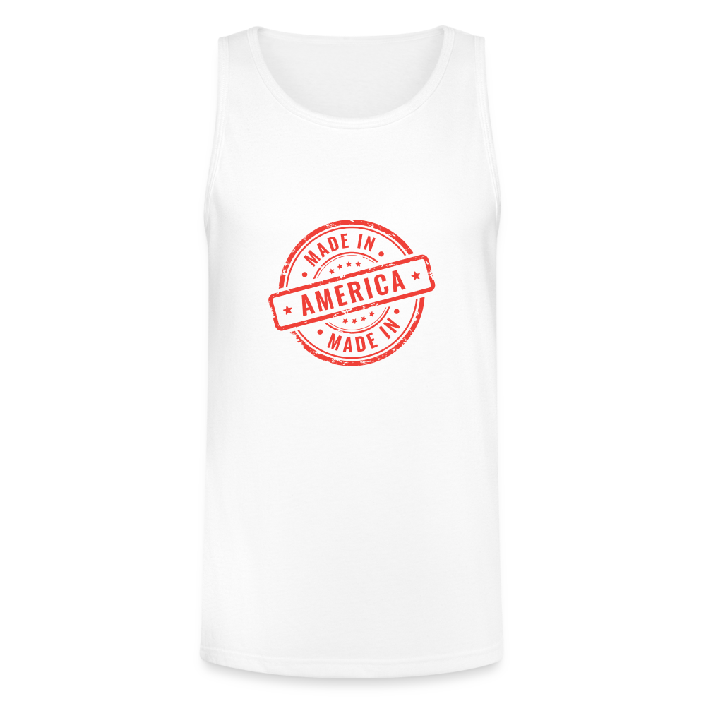 Re Concept Unisex Tri-Blend Organic Tank - white