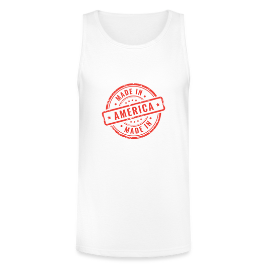 Re Concept Unisex Tri-Blend Organic Tank - white