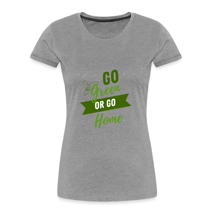 Re Concept Go Green Organic Cotton Women's T-Shirt - heather gray