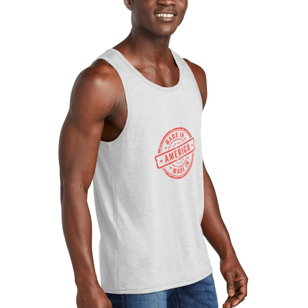 Re Concept Unisex Tri-Blend Organic Tank - white