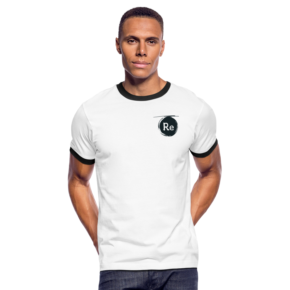 Re Concept Men's Ringer T-Shirt - white/black