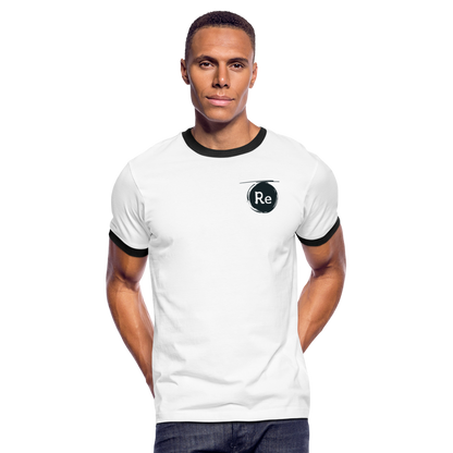 Re Concept Men's Ringer T-Shirt - white/black