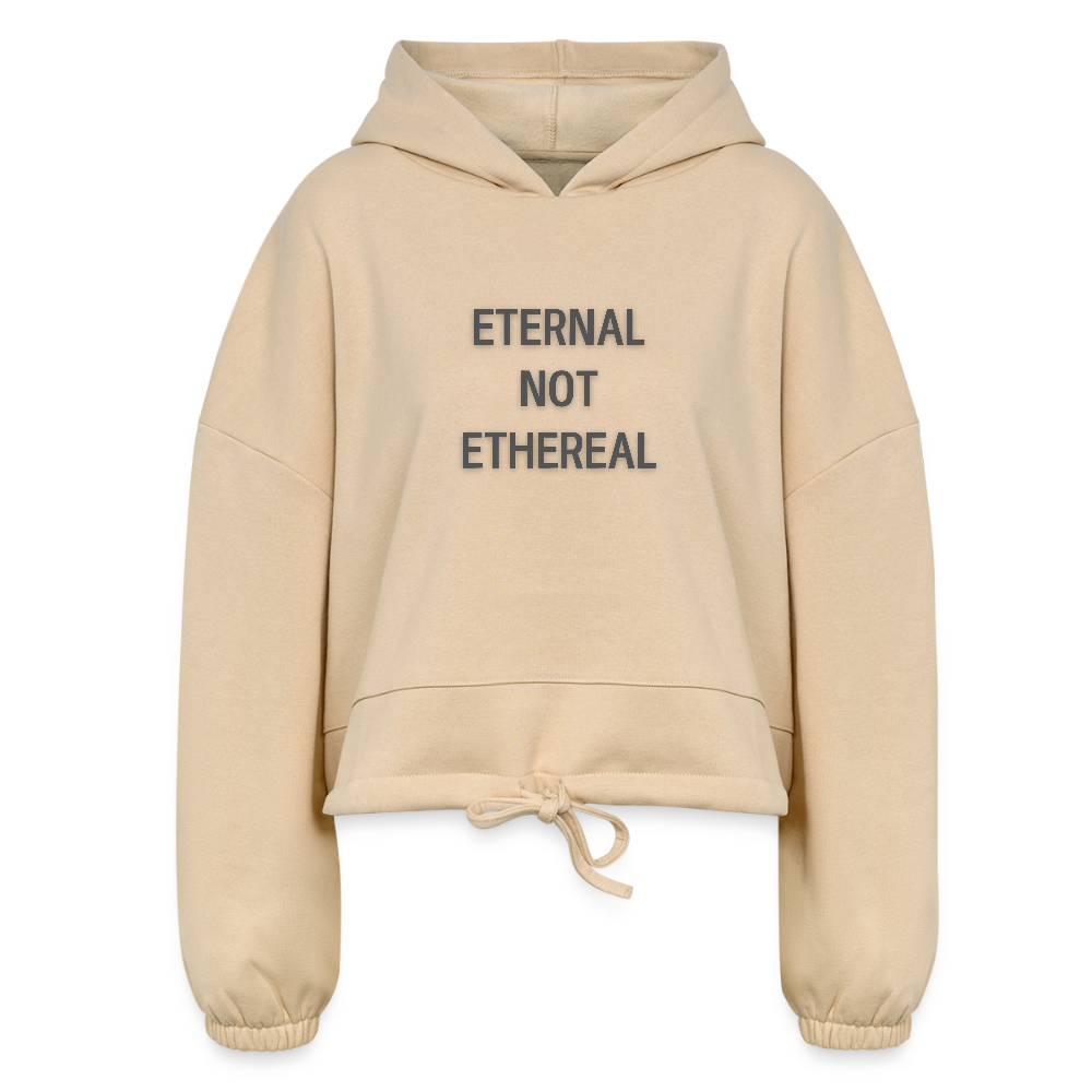 Re Concept Eternal Women’s Cropped Hoodie - nude