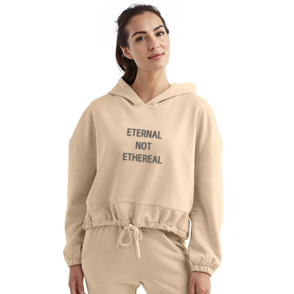 Re Concept Eternal Women’s Cropped Hoodie - nude