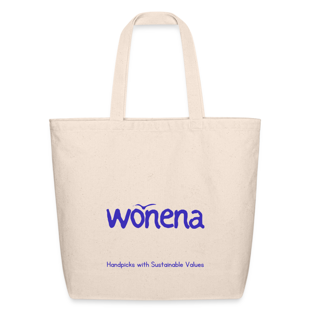 WONENA Eco-Friendly Cotton Tote - natural