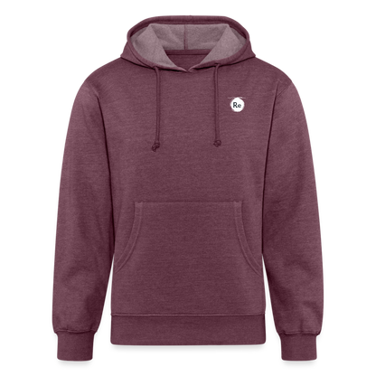 Re Concept Unisex Organic Cotton Hoodie - heather burgundy