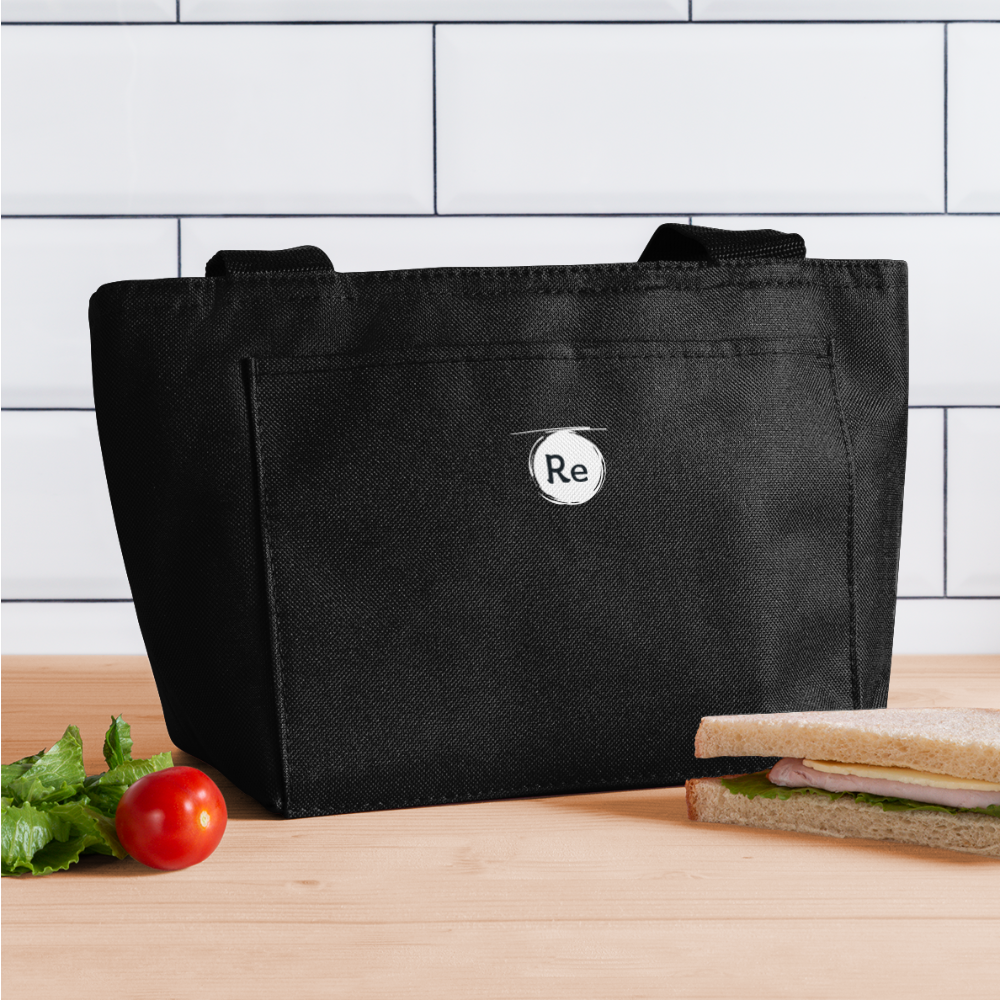 Re Concept Recycled Insulated Lunch Bag - black