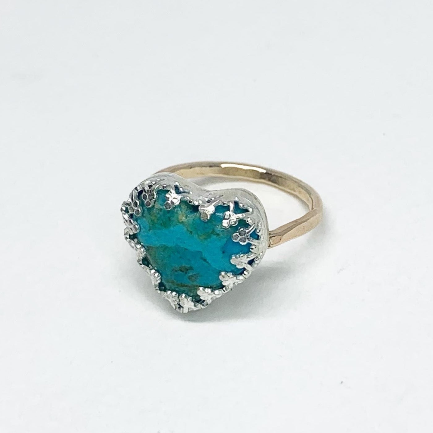 Turquoise Heart Ring #114-0