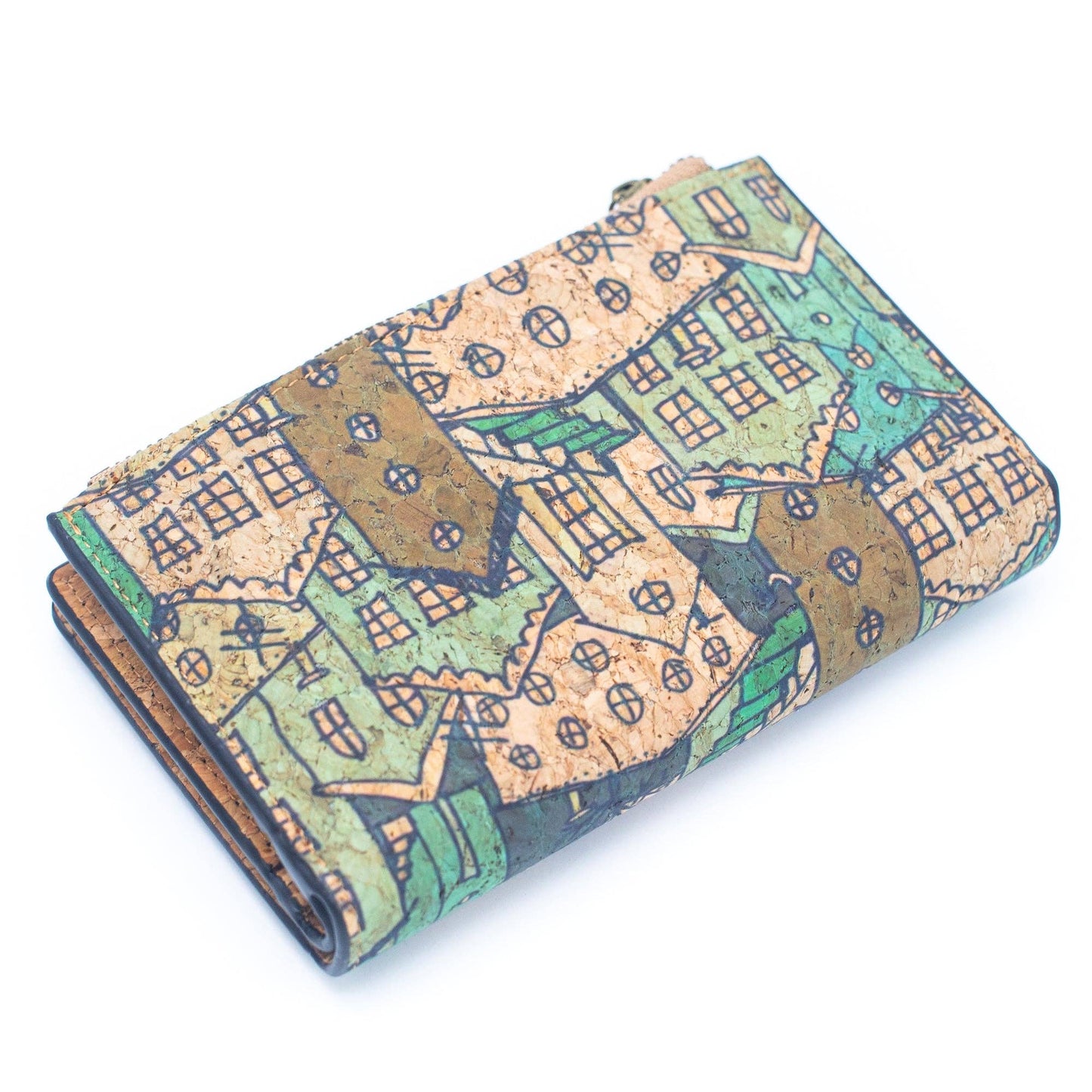 Bloom & Dazzle: 6 Pack Floral & Mosaic Cork Wallets-0