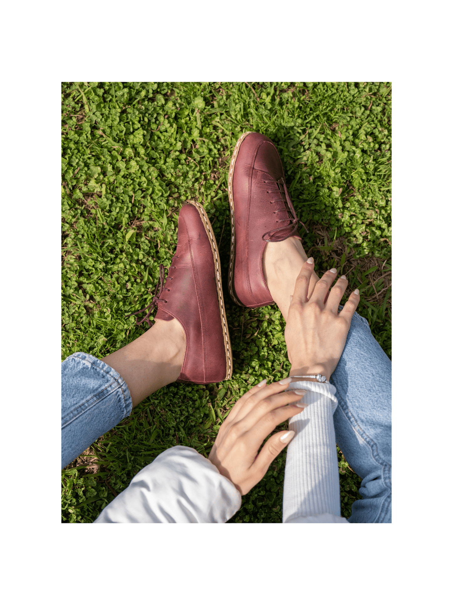 Zapatillas descalzas rojas para mujer