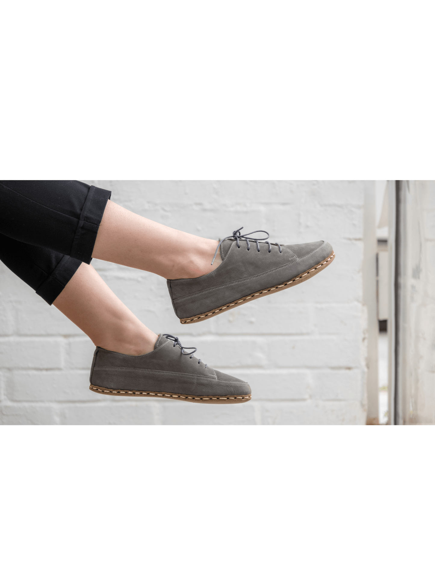 Women's Gray Barefoot Sneakers