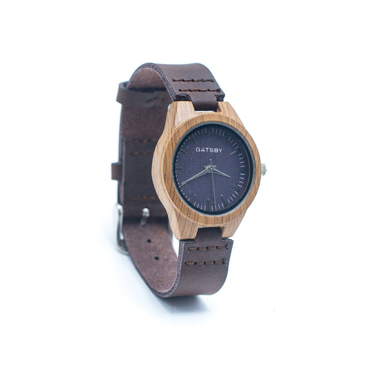 Dark brown Vintage ladies watch Leather Strap WA-238-A-0