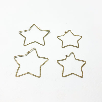 Star Hoops - Size Large