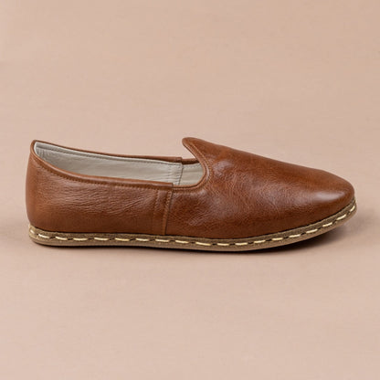 Women's Antique Brown Slip On Shoes