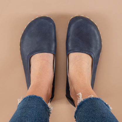 Blue Barefoot Ballet Flats