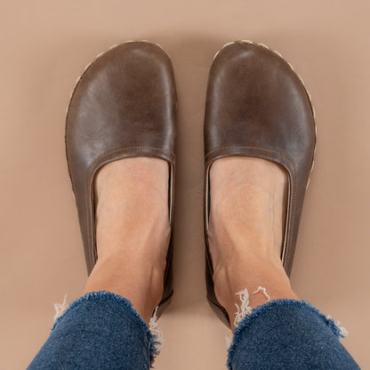 Coffee Brown Barefoot Ballet Flats