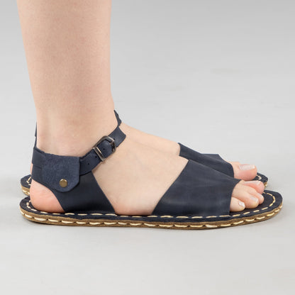 Blue Opened Toe Barefoot Sandals