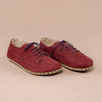 Women's Burgundy Barefoot Sneakers