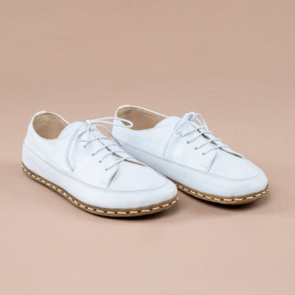 Zapatillas blancas descalzas para mujer