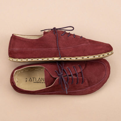 Women's Burgundy Barefoot Sneakers